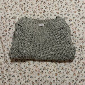 Heather Green Knit Sweater